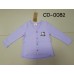 CO0082 เสื้อคลุมกันหนาวเด็กผู้หญิง แขนยาวกระดุมหน้า ปักลายคิตตี้สีม่วง 